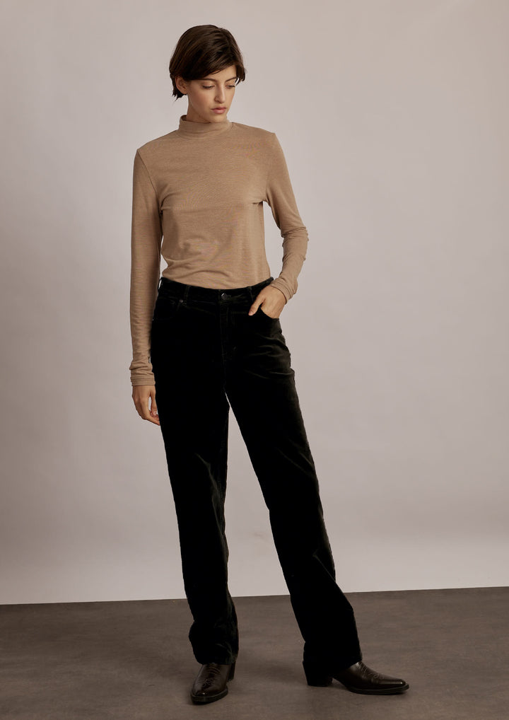 Alex Velvet Pant Black