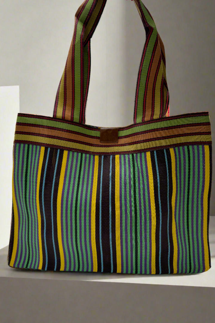 JACKY SHOPPER BAG BLUE&YELLOW