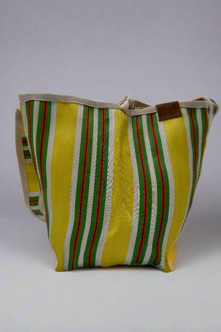 BRIGGITE SACK BAG GREEN&YELLOW