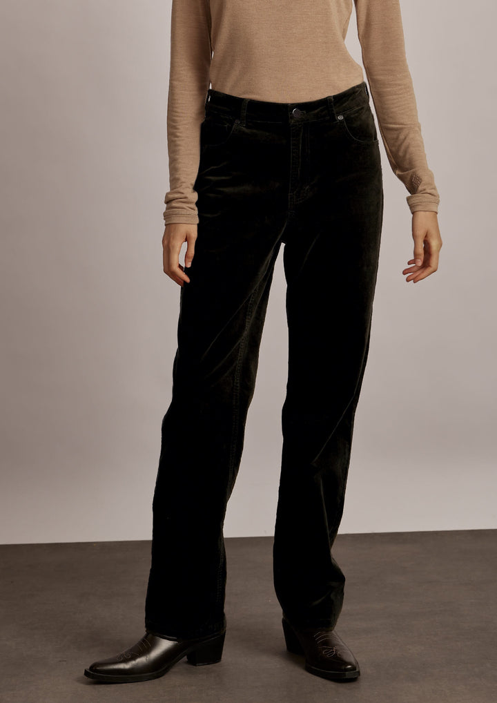 Alex Velvet Pant Black
