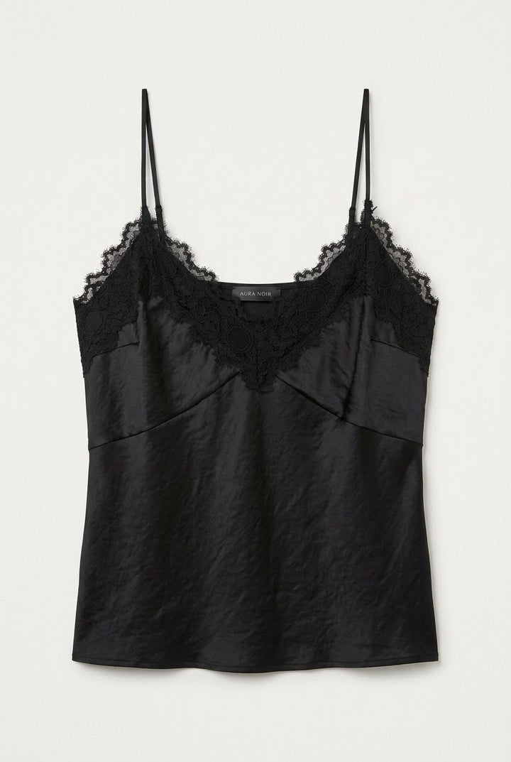 Lacy Tank Black