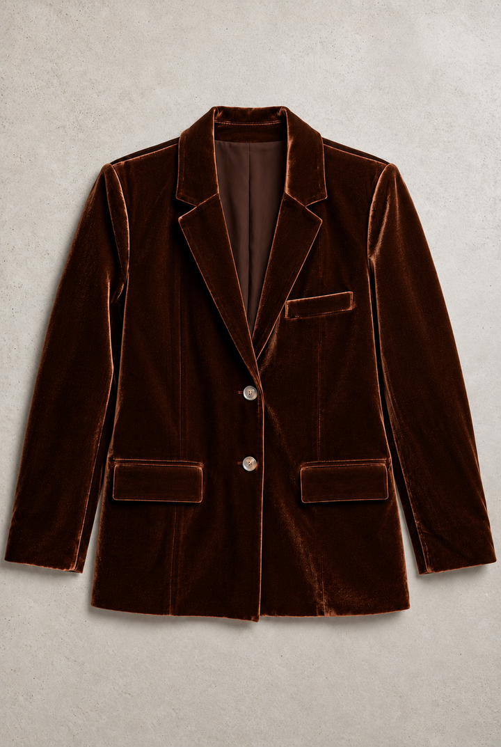 Luli Velvet Jacket Brown
