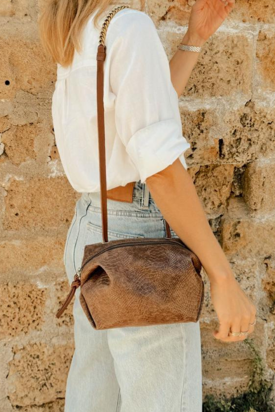 MASKIT X NETA SADE BELL BAG BROWN