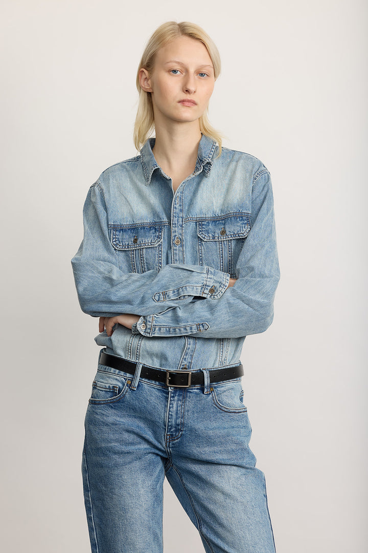 ARIZONA JEANS SHIRT BLUE