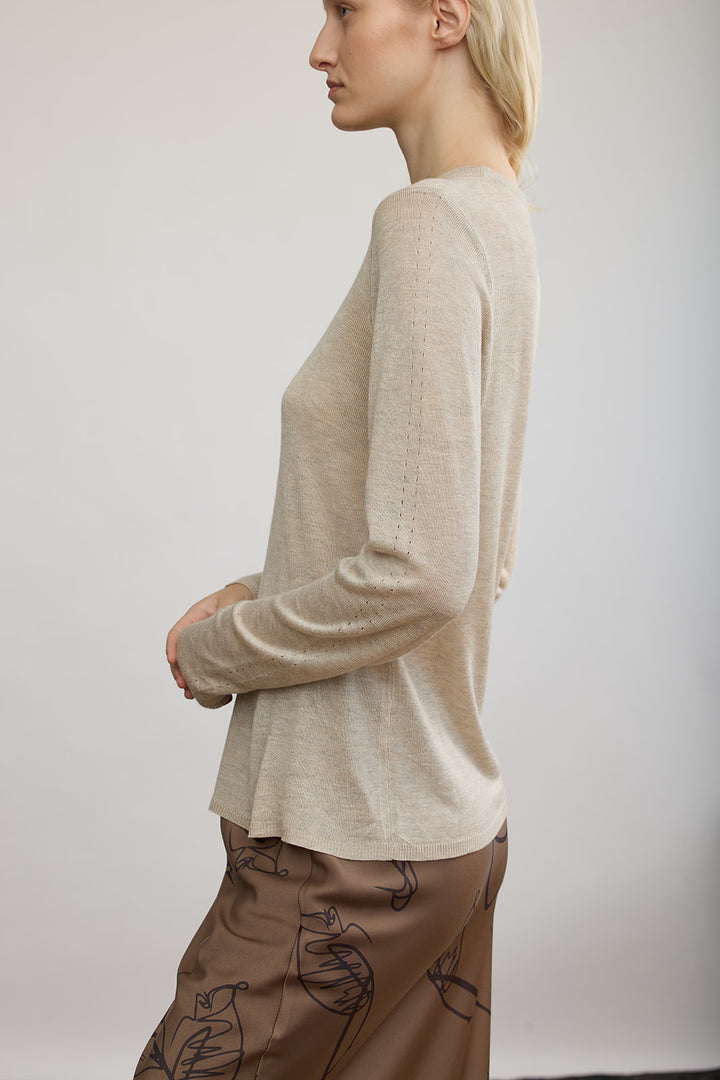 DION KNITTED SHIRT STONE