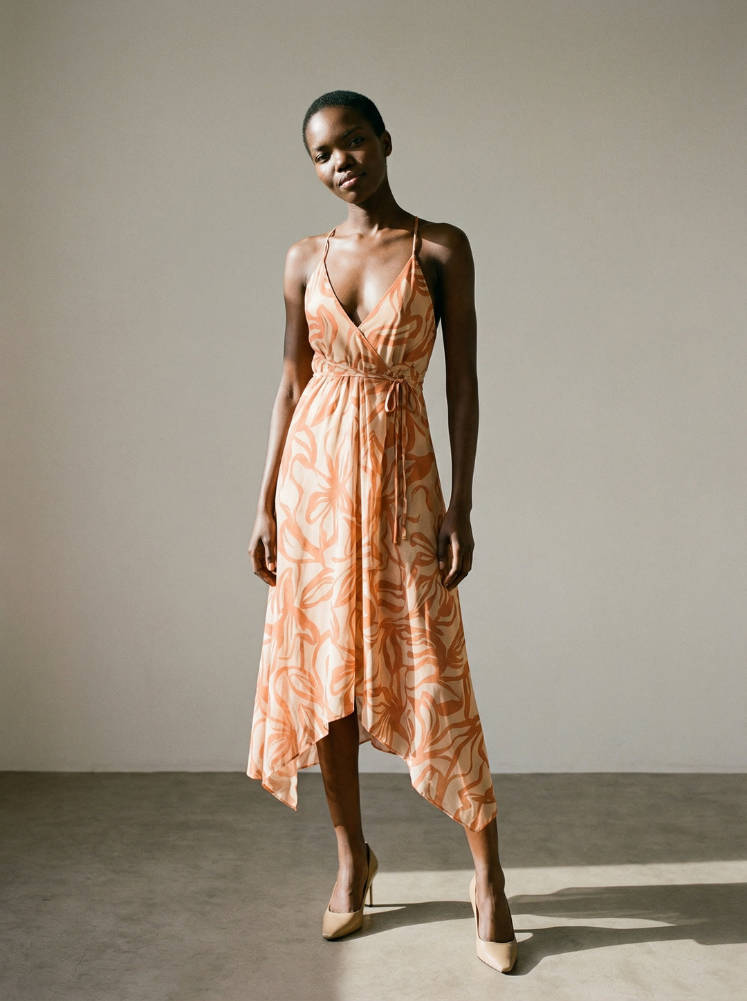 Daisy Dress Brick Print