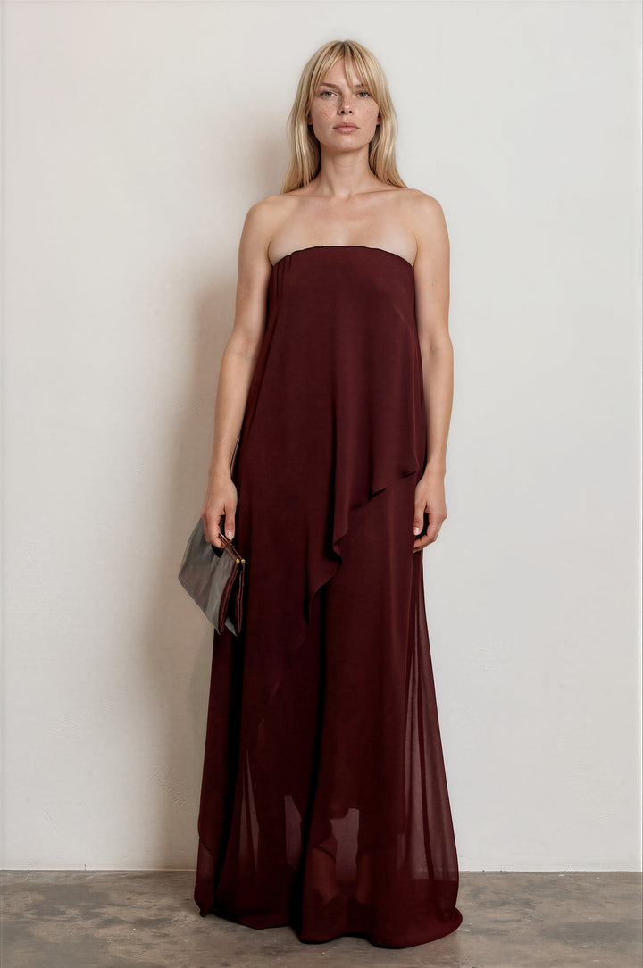 Joy Dress Burgandy