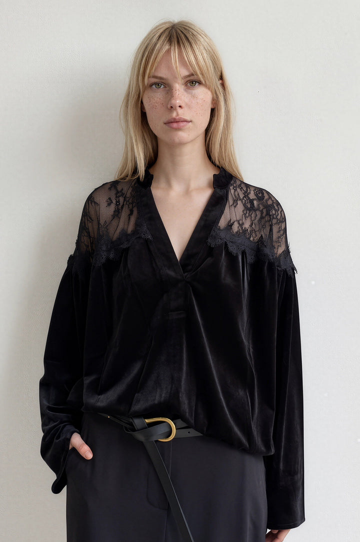Velvet Top Black