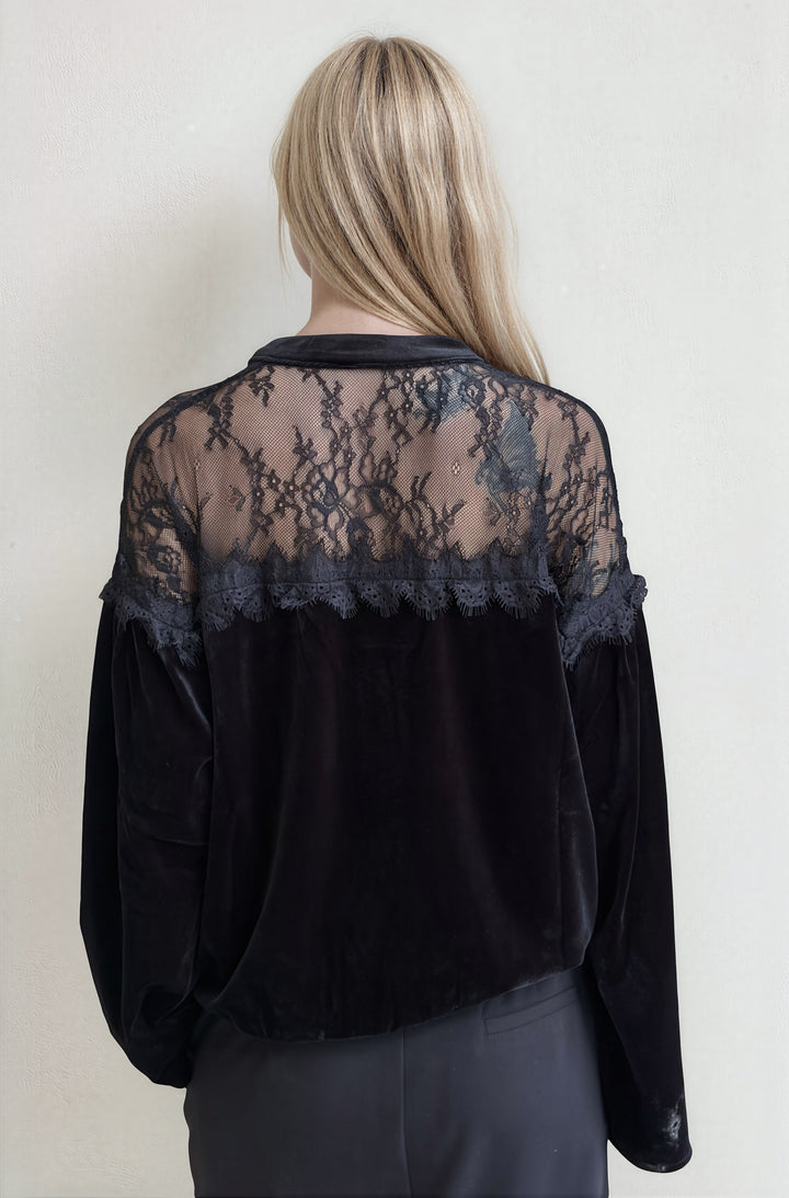 Velvet Top Black