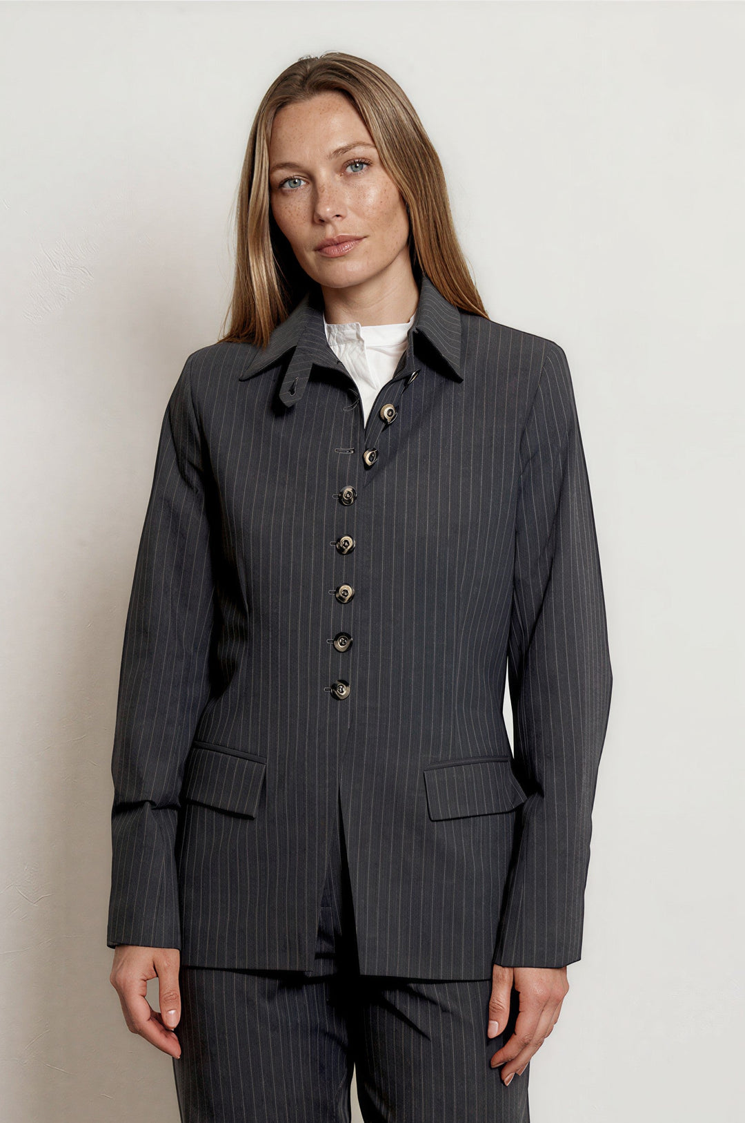 Indi Jacket Grey Sripe