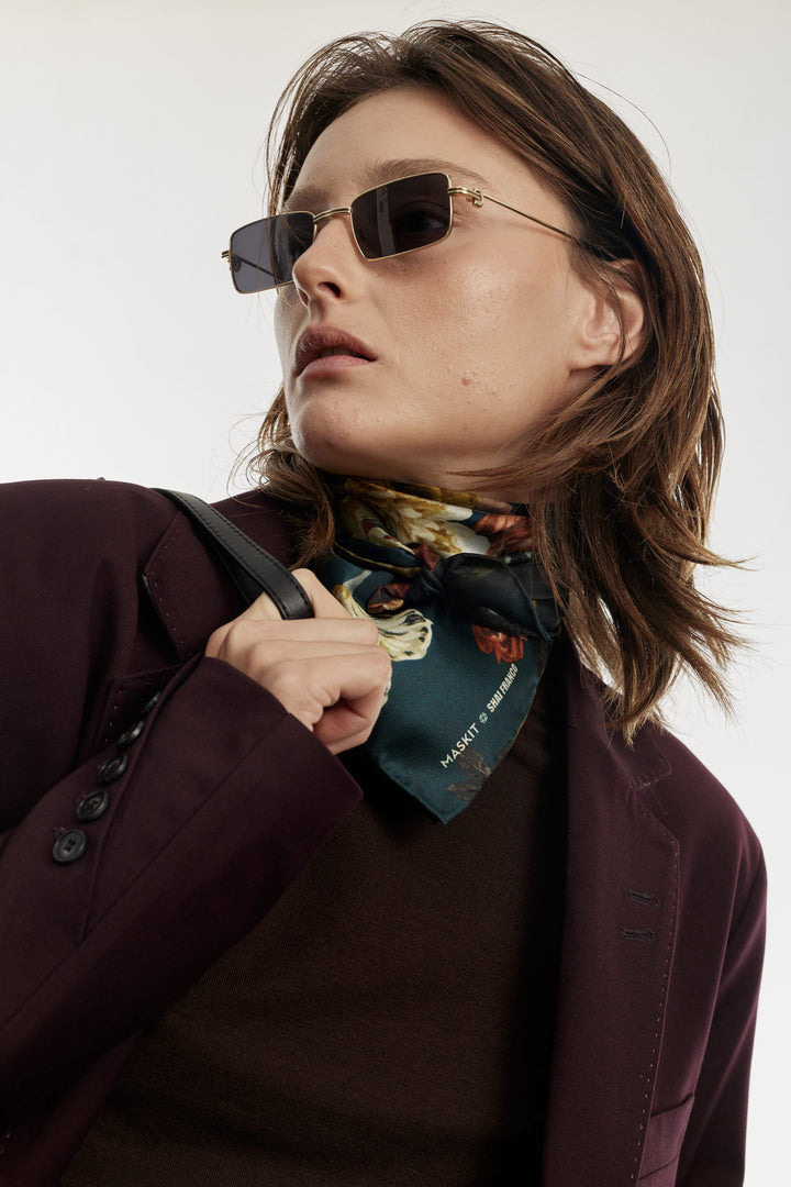 Blossom Silk Scarf Multicolor