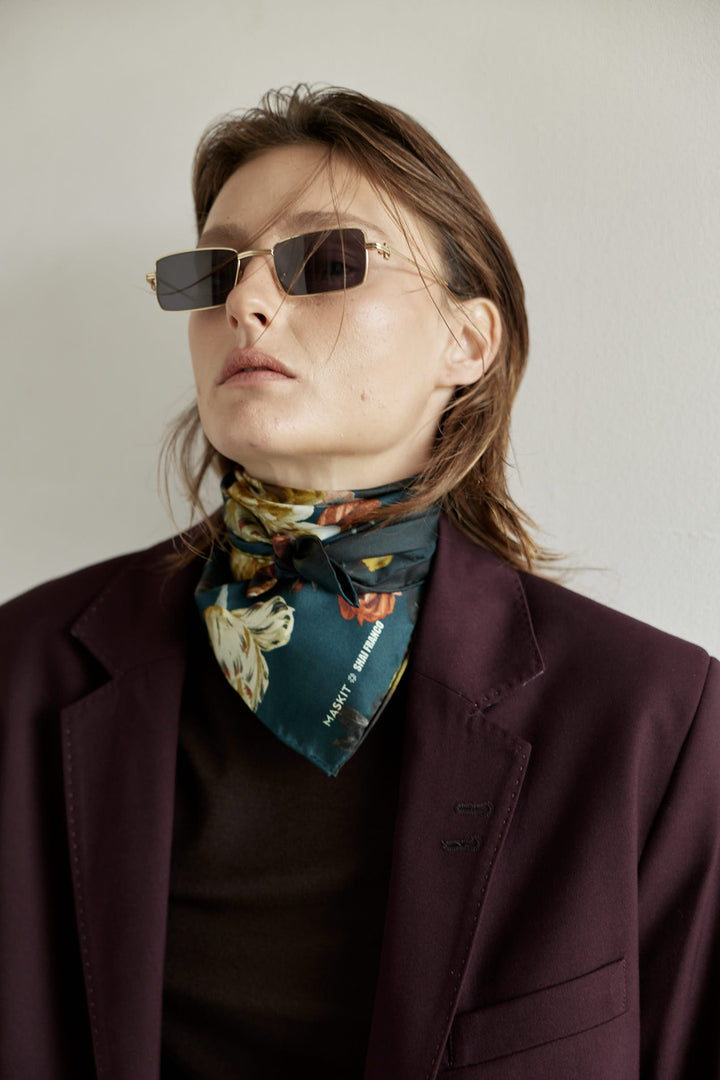 Blossom Silk Scarf Multicolor