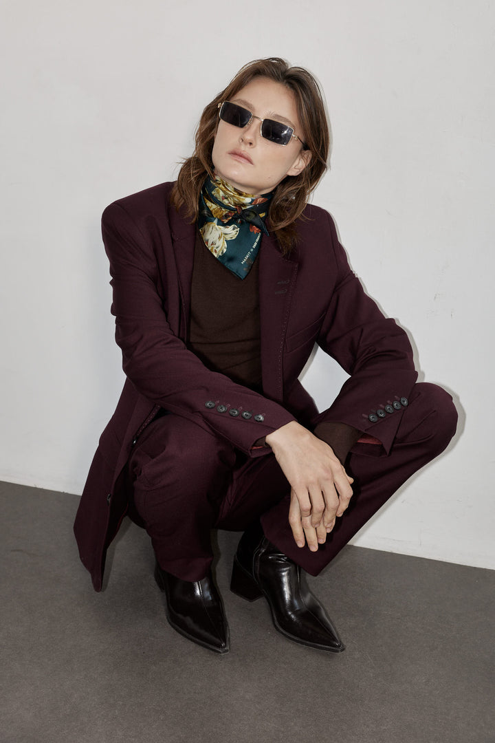 Marlon Burgundy Pants