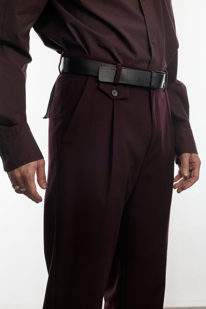 Marlon Burgundy Pants