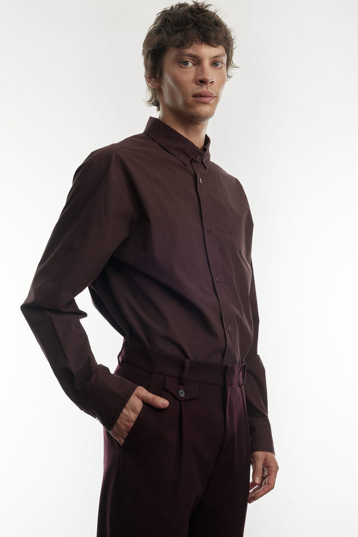 Clark Shirt Burgundy