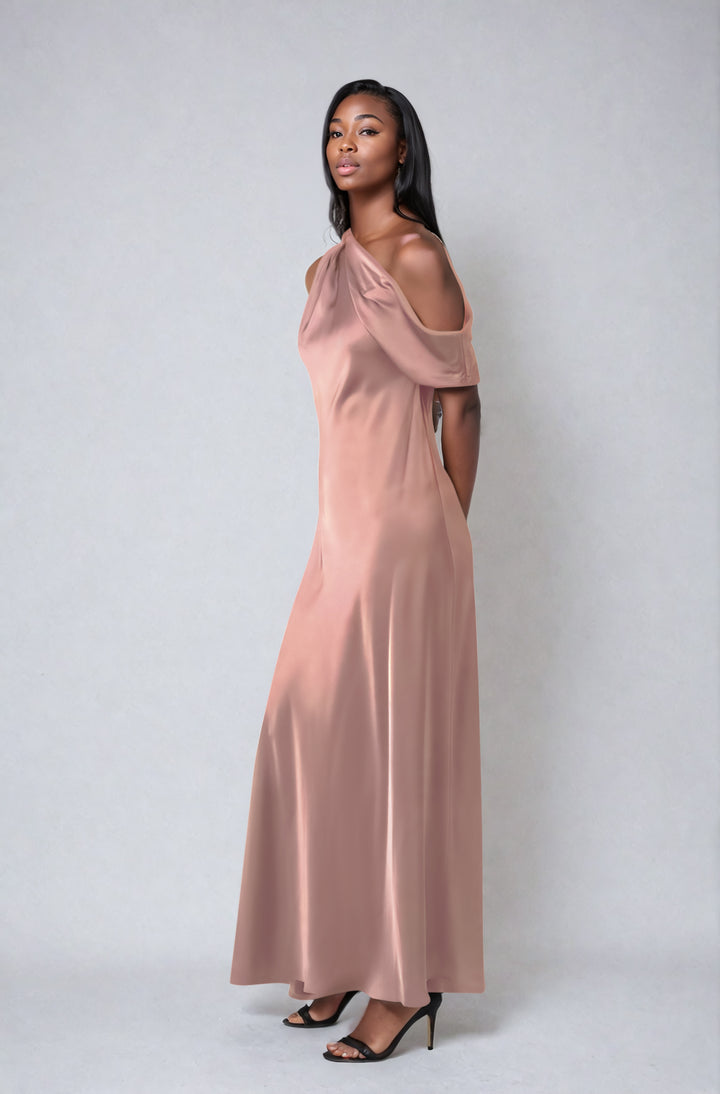 STELLA DRESS DEEP ROSE