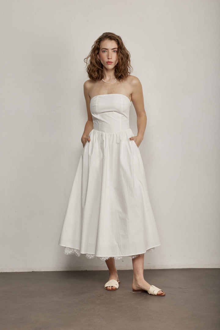 Mareva Dress White