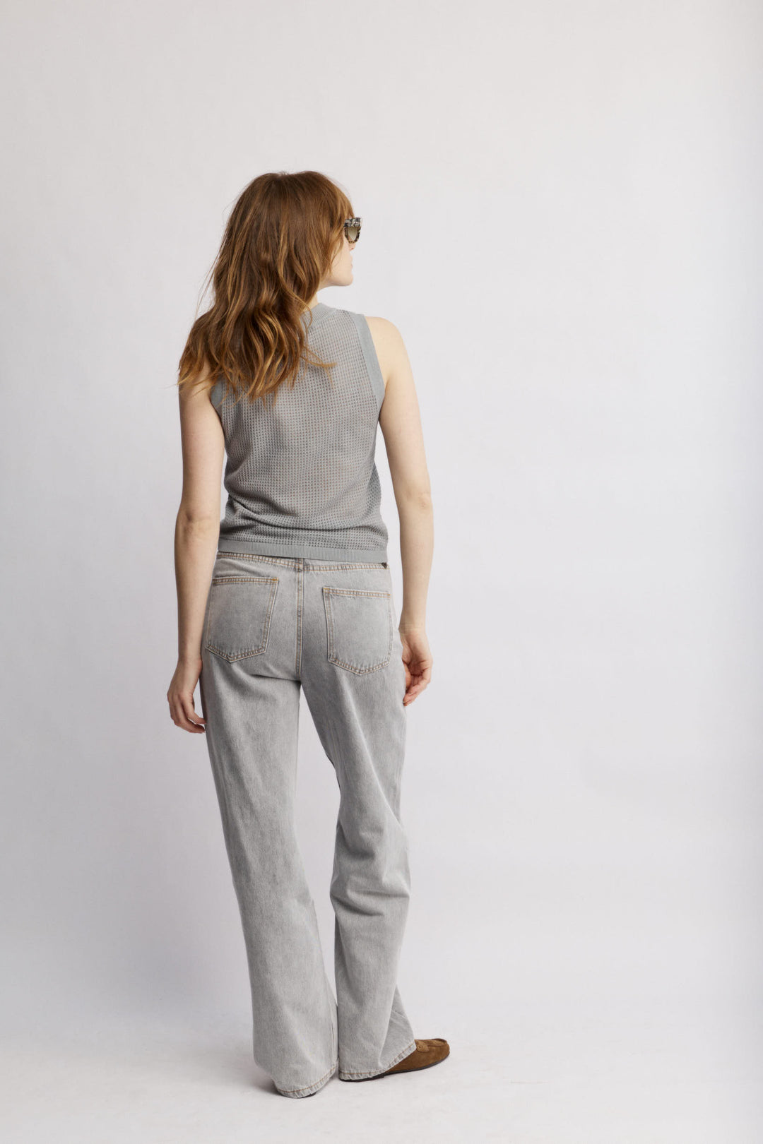 Bora Bora Knit Top Grey