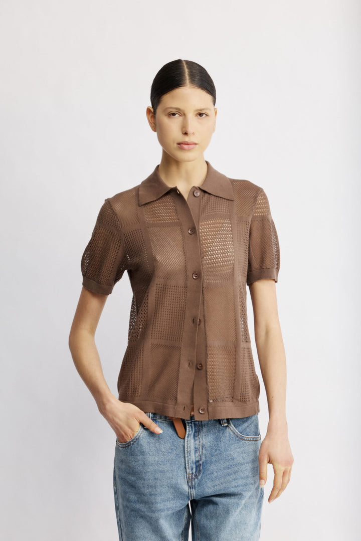 Maui Knit Top Brown