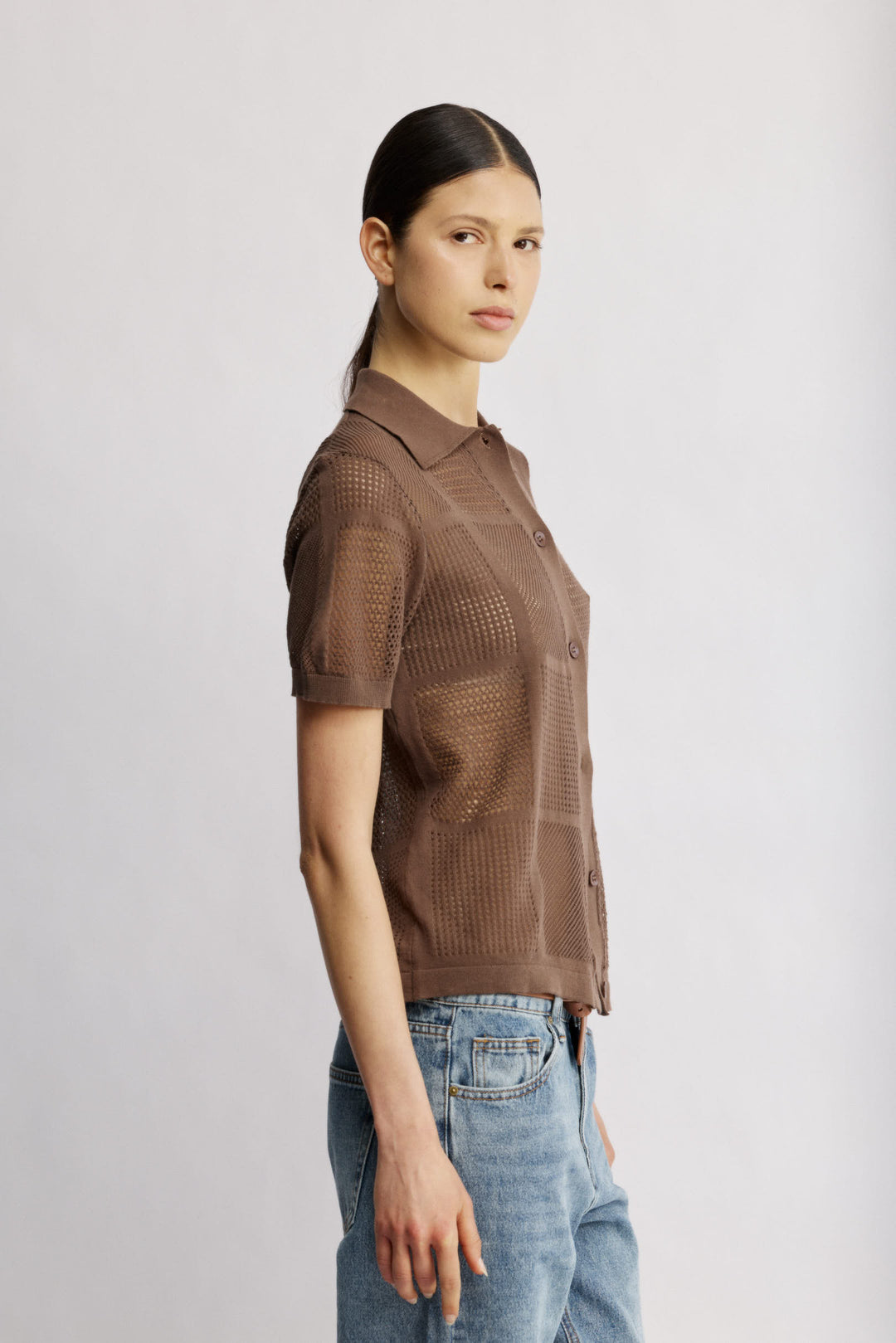 Maui Knit Top Brown