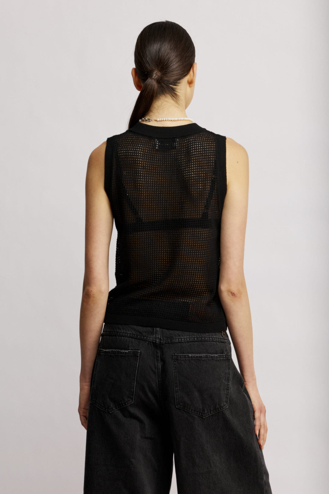 Bora Bora Knit Top Black