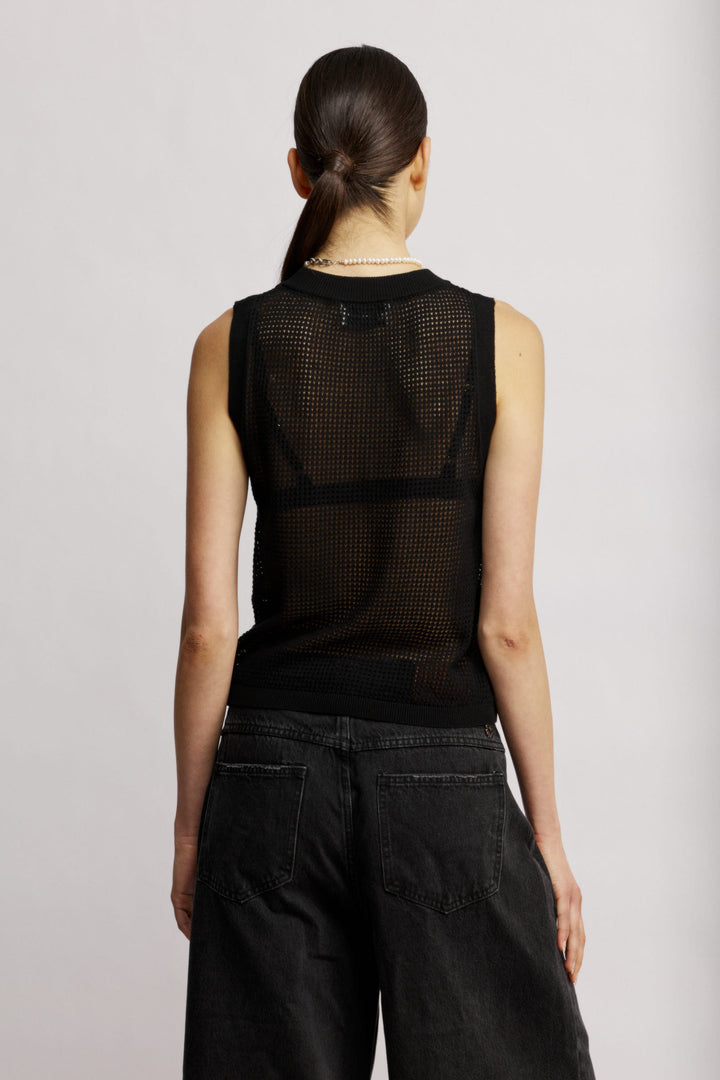 Bora Bora Knit Top Black