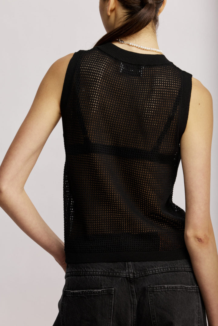 Bora Bora Knit Top Black