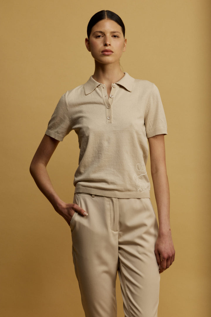 Polynesia Polo Top Mocca