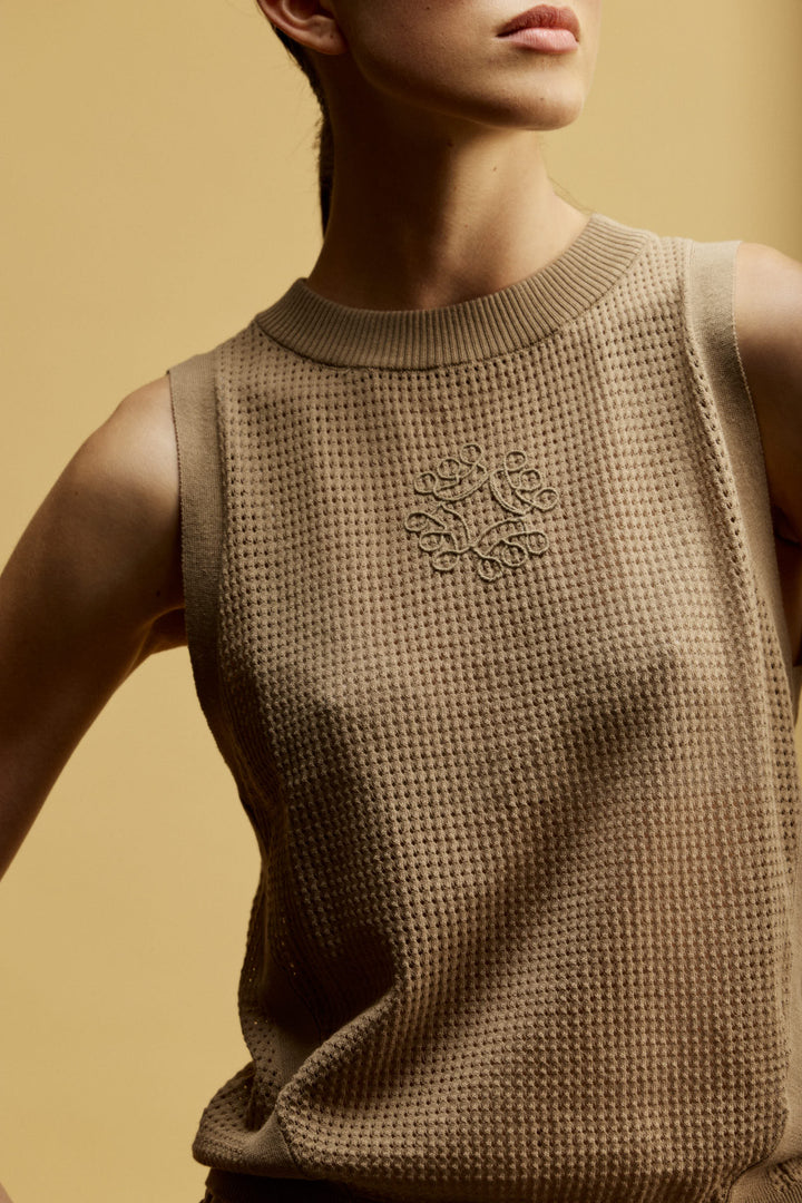 Bora Bora Knit Top Coffee