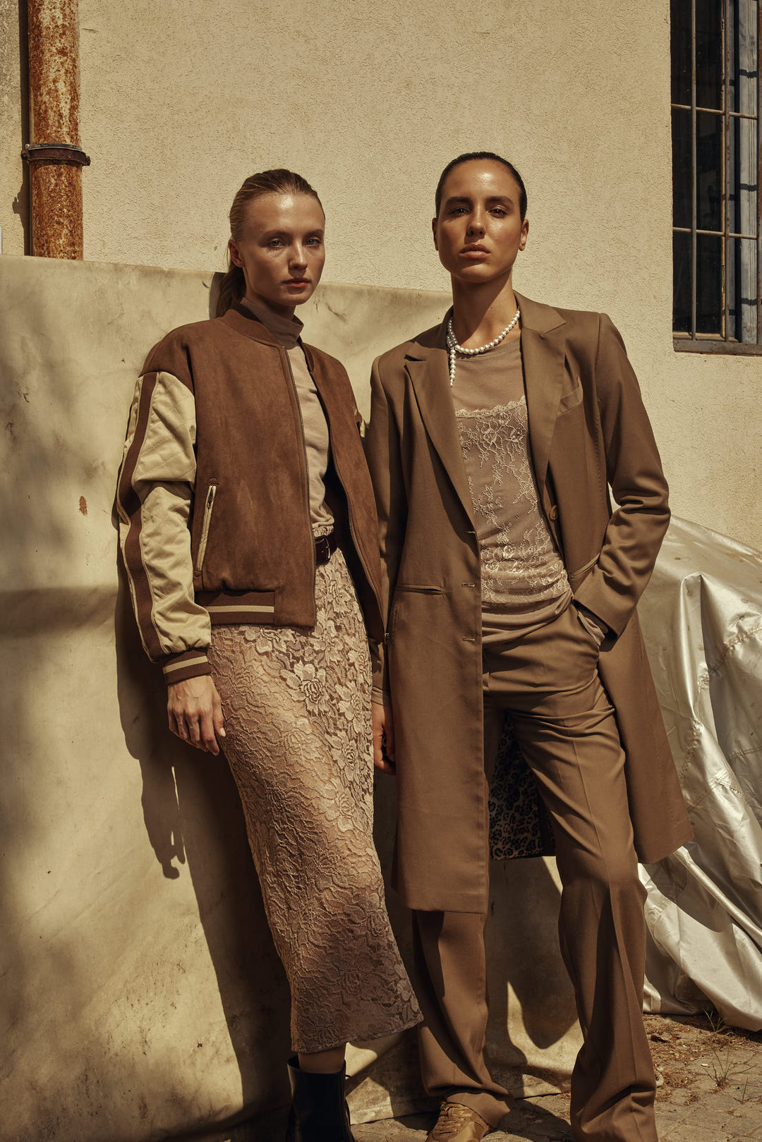 Eden Lace Skirt Nude