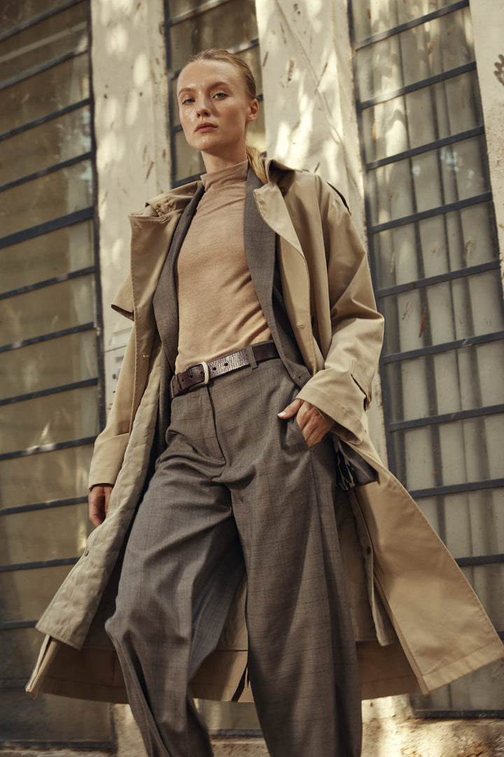 Gigi Trench Coat Camel