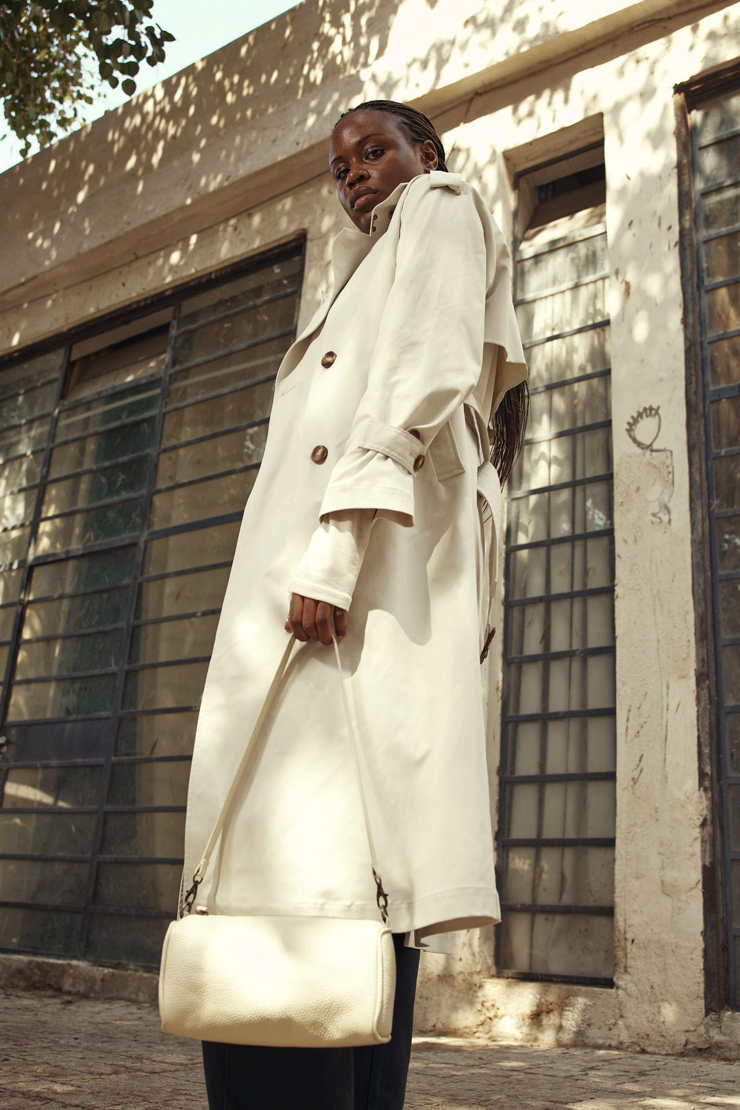 Gigi Trench Coat Stone