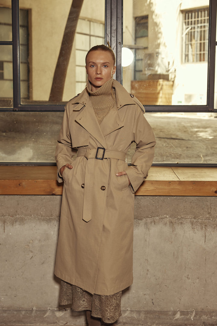Gigi Trench Coat Camel