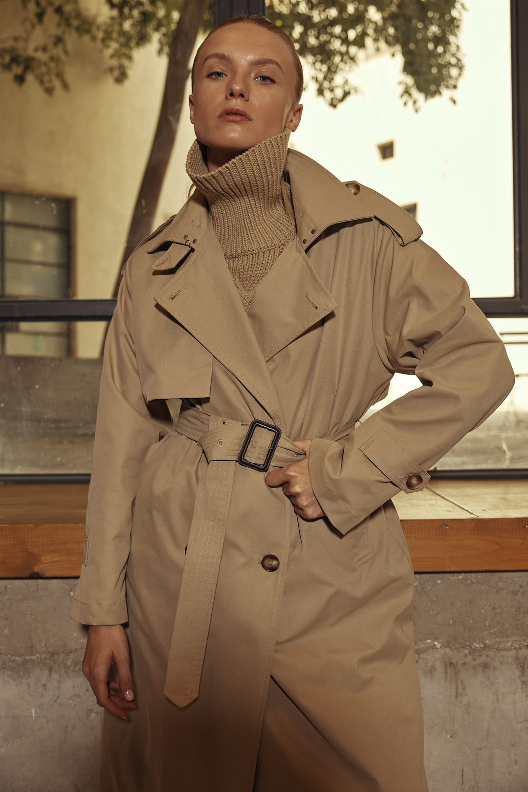 Gigi Trench Coat Camel