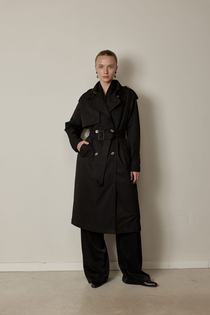 Gigi Trench Coat Black