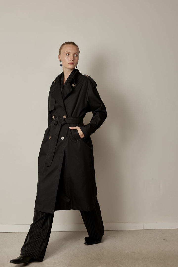 Gigi Trench Coat Black