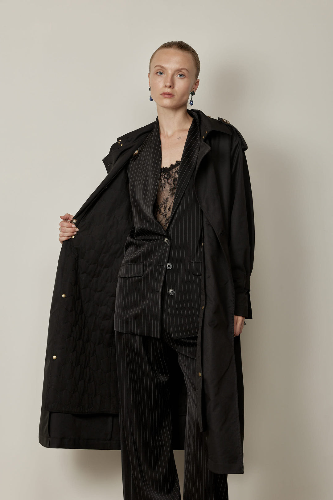 Gigi Trench Coat Black