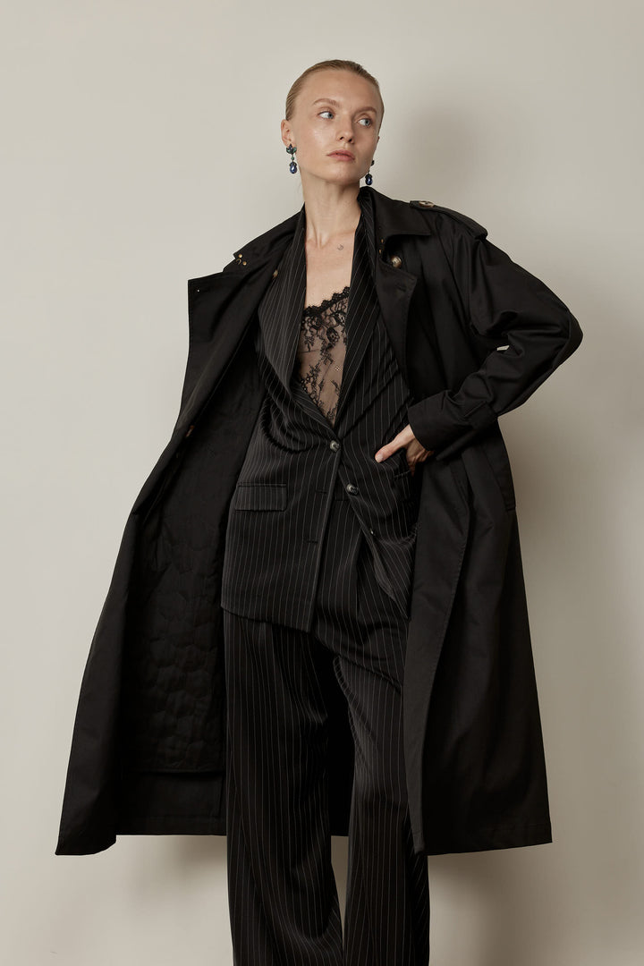 Georgia Jacket Black Stripes