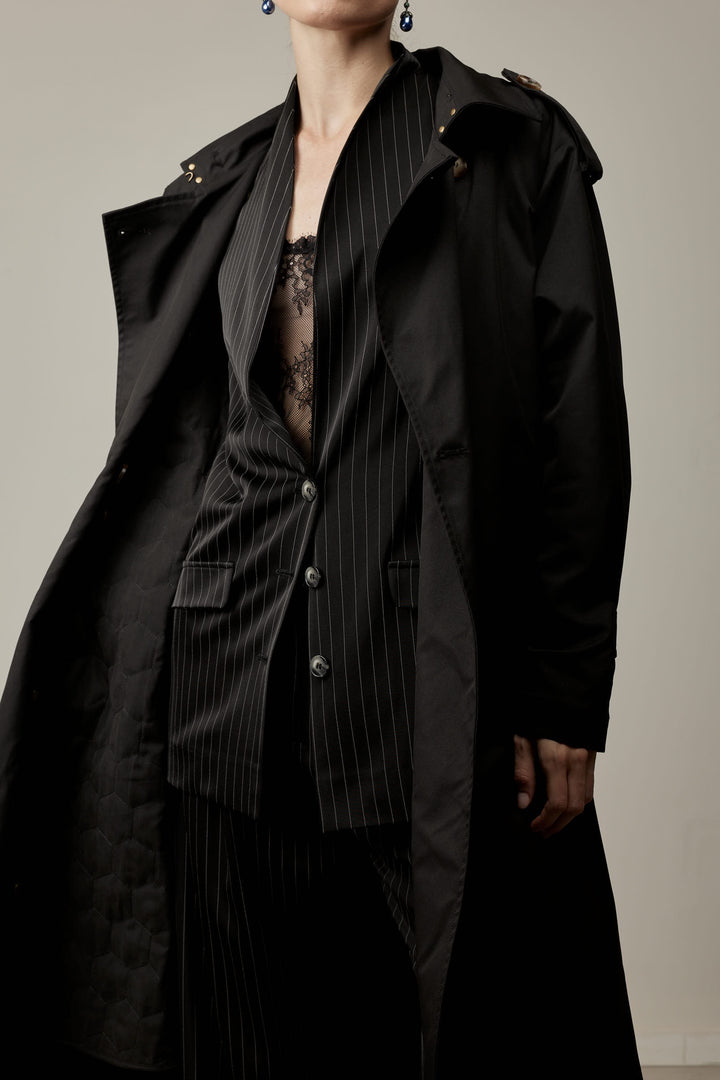 Georgia Jacket Black Stripes