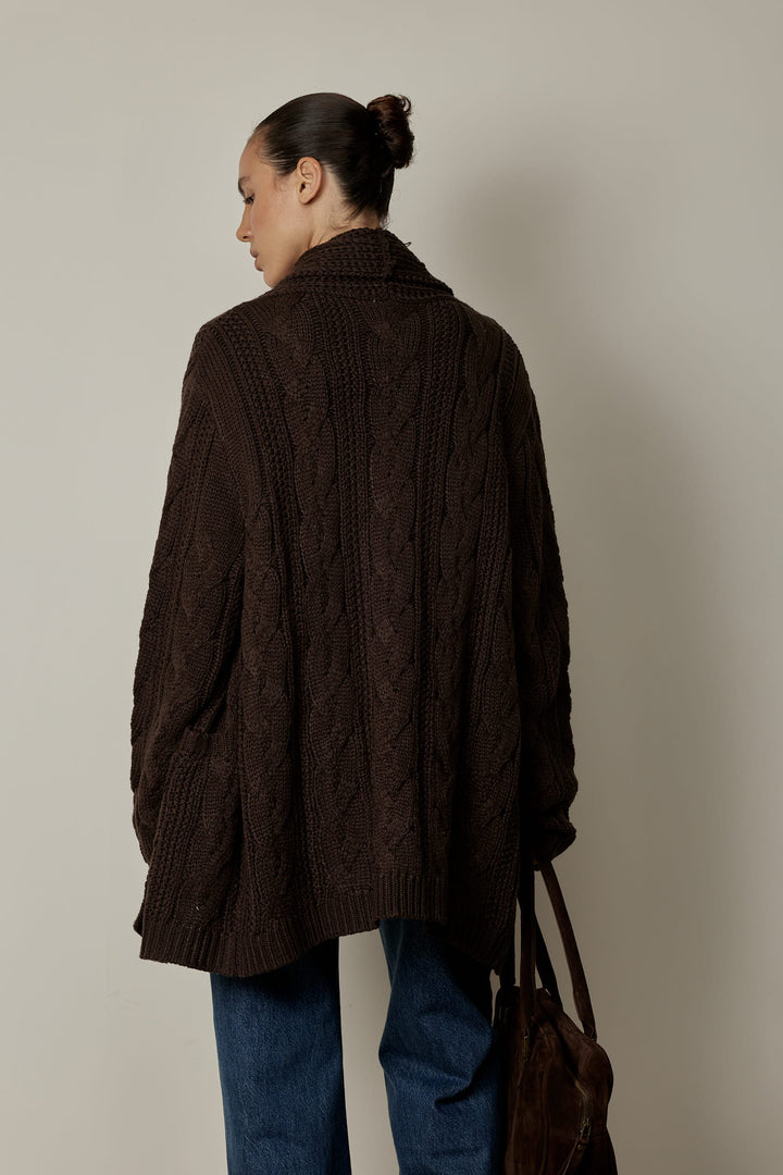 Federica Cardigan Brown