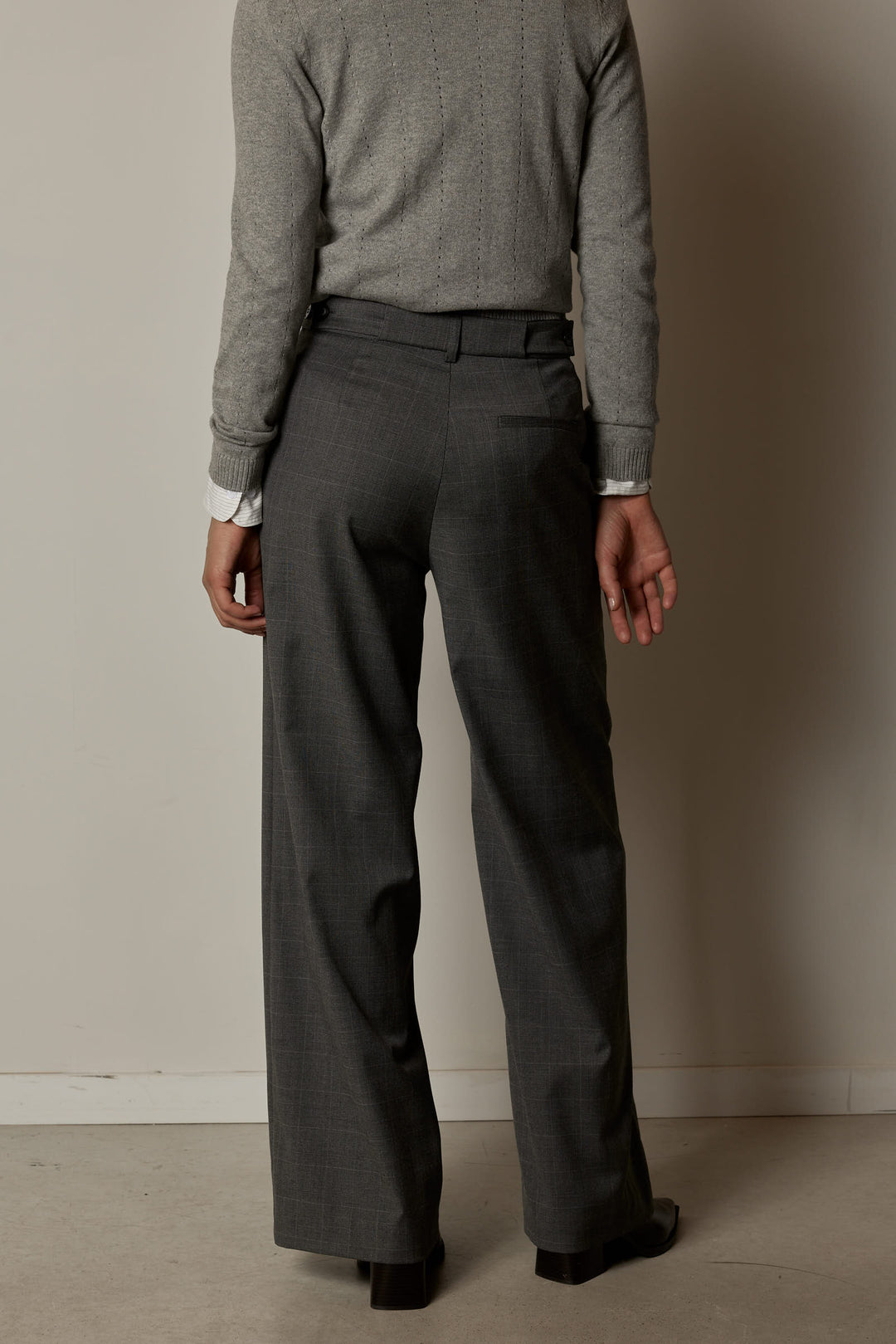 Nikka Suit Pants Grey Plaid