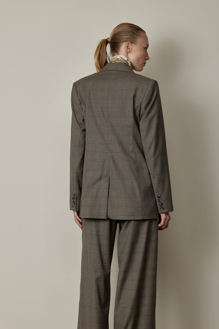 Kelly Jacket Beige Plaid