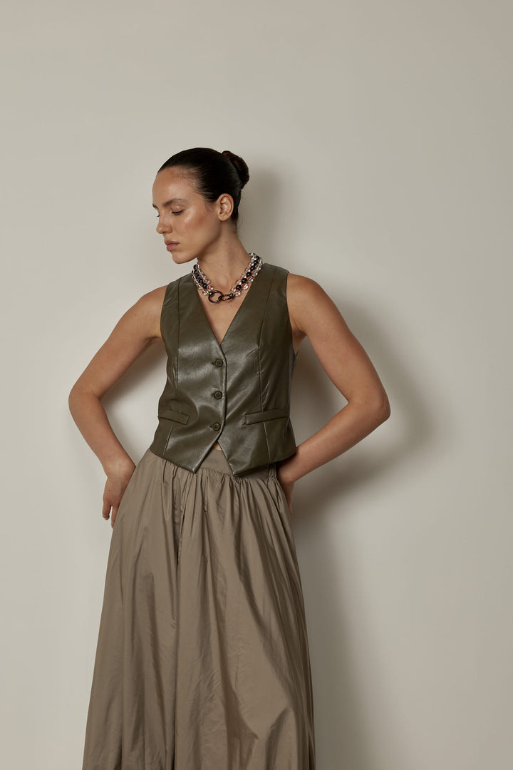 Anuk Vest Green