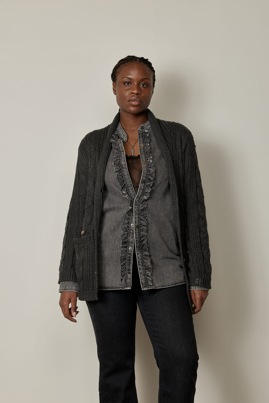 Federica Cardigan Grey