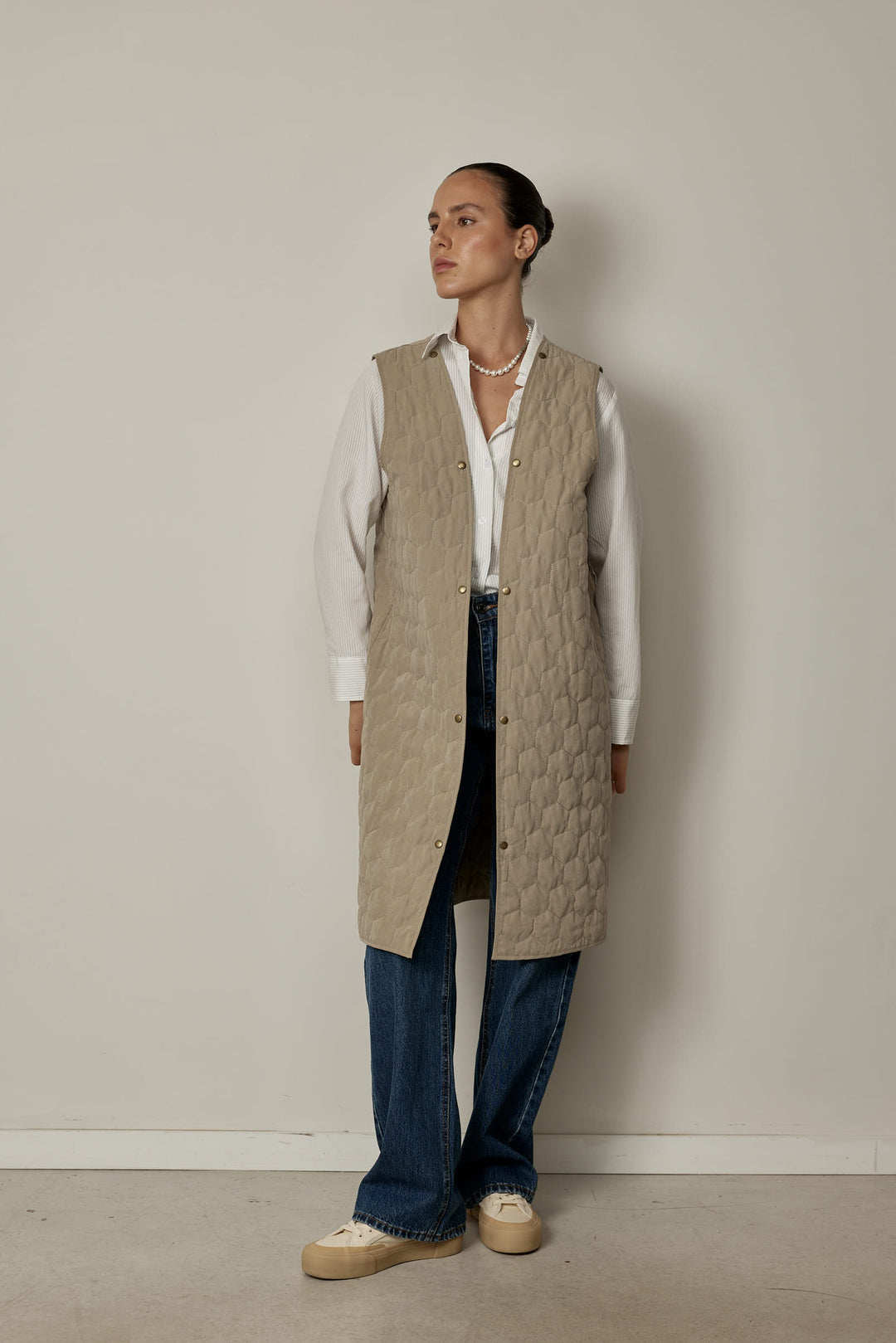 Gigi Trench Coat Stone