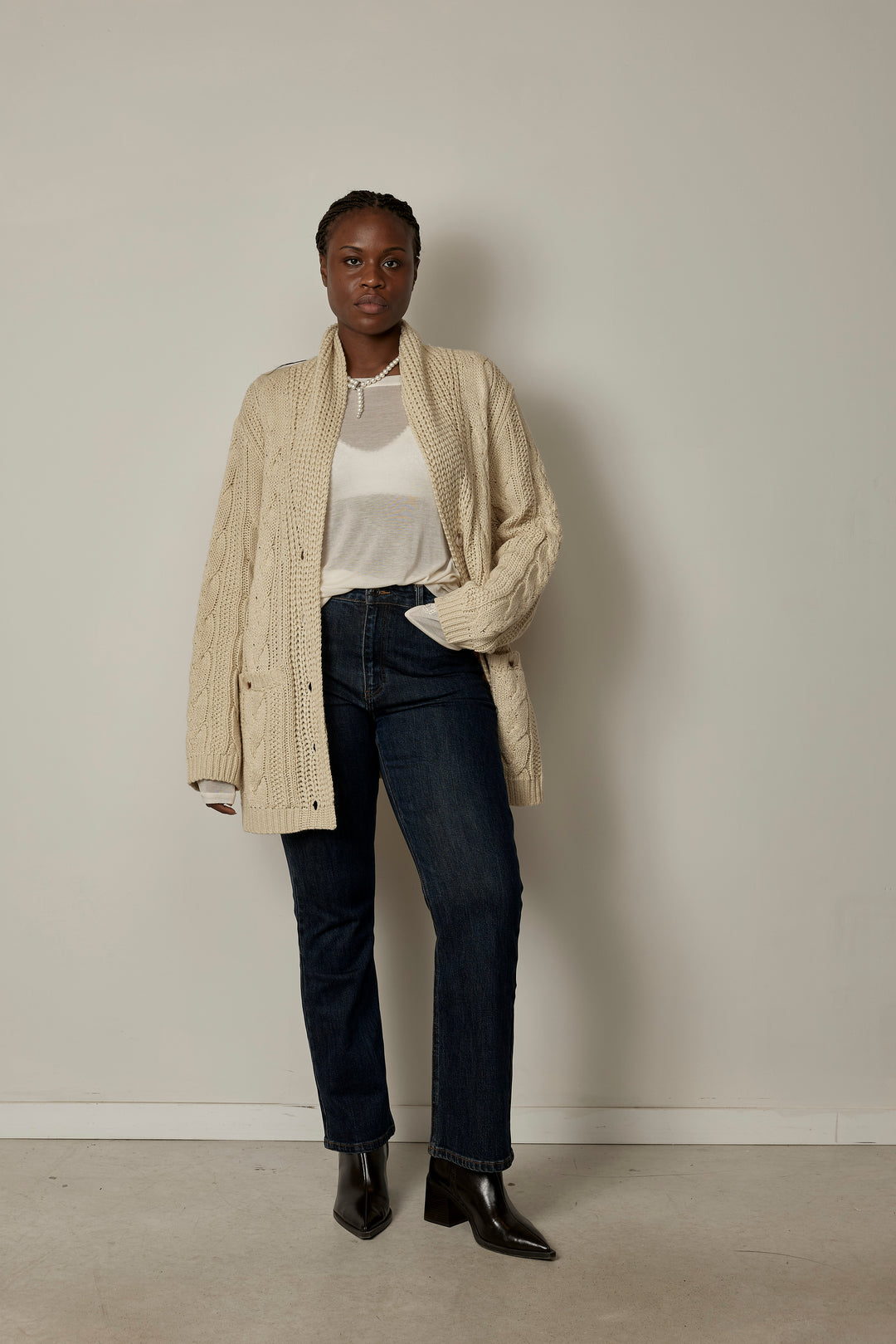 Federica Cardigan Stone