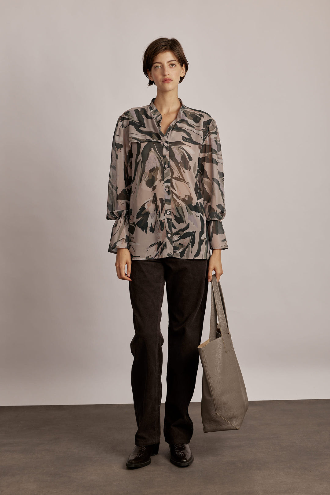 Alma Corduroy Pant Dark Brown