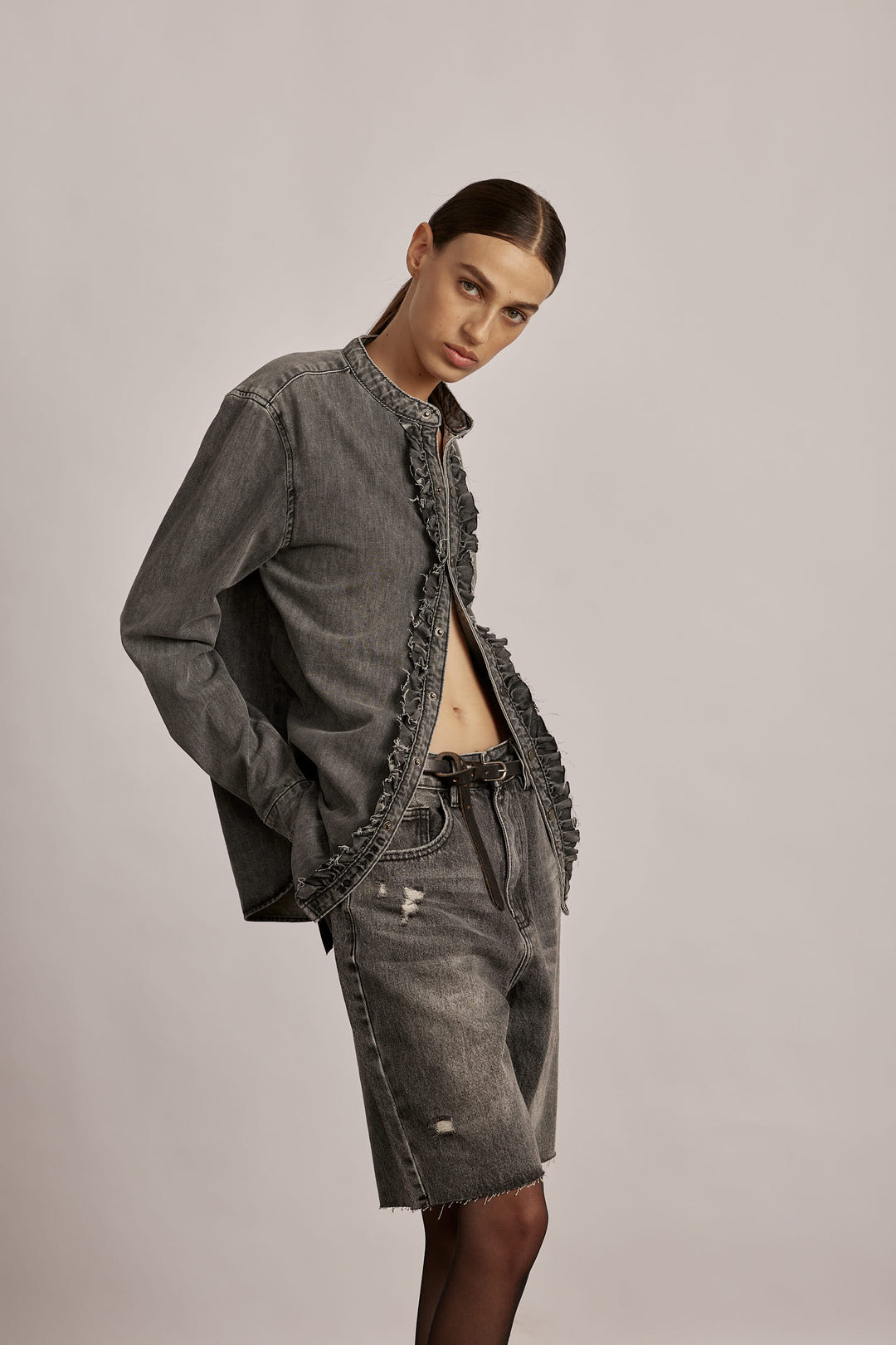 Yucca Denim Shirt Black