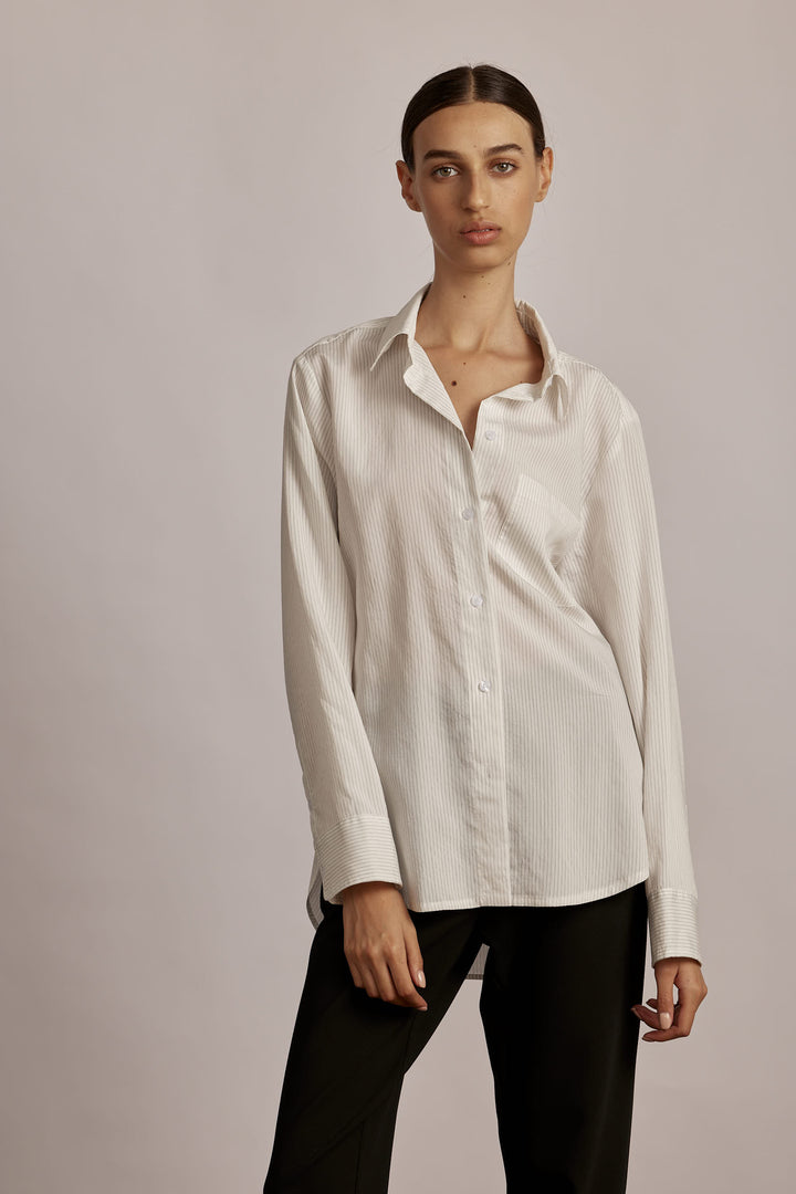 Holly Shirt Black Stripes