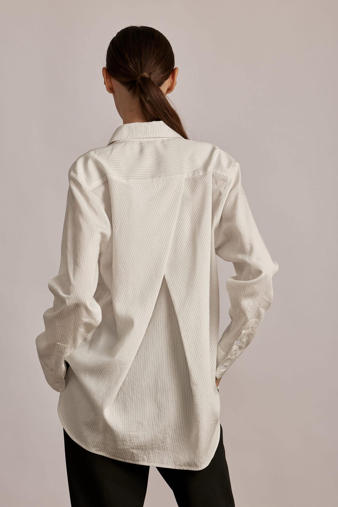 Holly Shirt Black Stripes